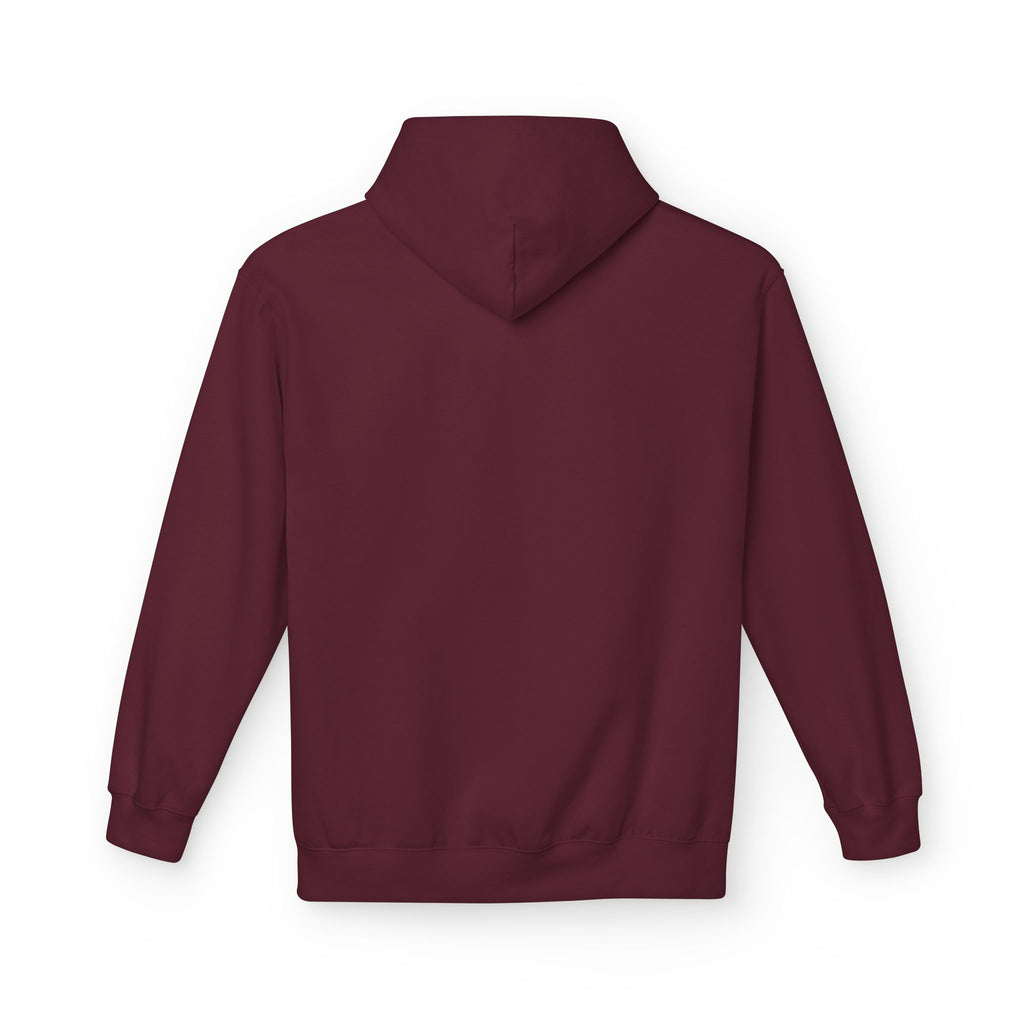 Maroon hoodie on a white background